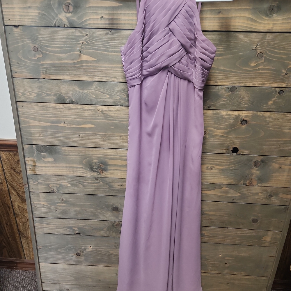 AZAZIE LAVENDER FULL LENGTH DRESS SIZE J16 NEVER WORN